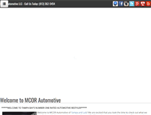Tablet Screenshot of mcorautomotive.com